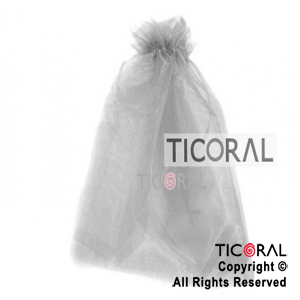 BOLSA ORGANZA 24X19.5CM PLATA HS1301-2 x 1